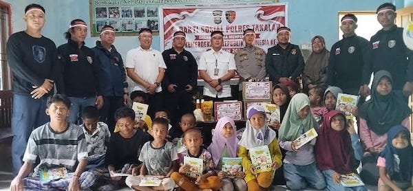 Sat Reskrim Polres Takalar Isi Momentum Kemerdekaan dengan Bakti Sosial