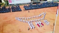 Paskibraka Tana Toraja Tampilkan Formasi Tongkonan di HUT ke-81 RI