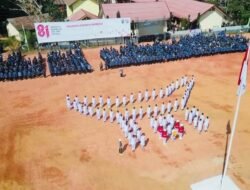 Paskibraka Tana Toraja Tampilkan Formasi Tongkonan di HUT ke-81 RI