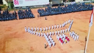 Paskibraka Tana Toraja Tampilkan Formasi Tongkonan di HUT ke-81 RI