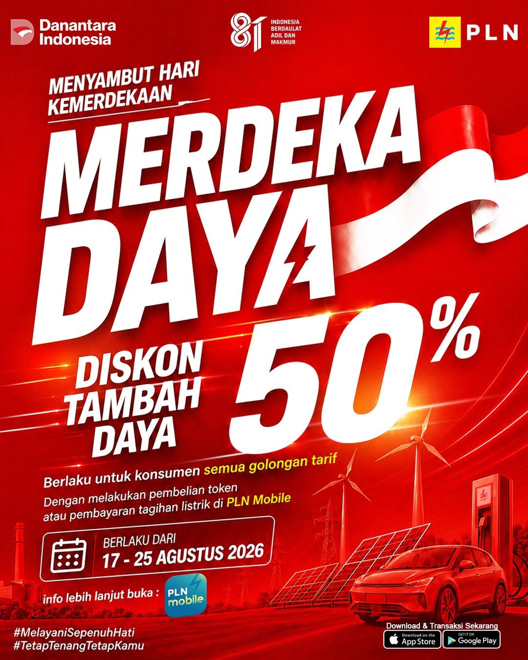 Promo Merdeka Daya PLN, Tambah Daya Listrik Diskon 50 Persen