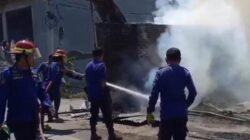 Kebakaran Hanguskan Rumah dan Bengkel Motor di Pallangga Gowa
