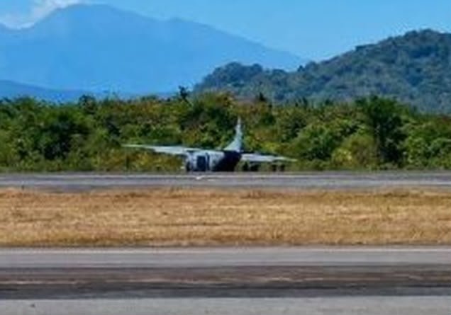 Pesawat Cassa TNI Tergelincir di Bandara Sultan Hasanuddin Makassar