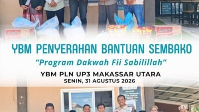Lewat Program Fii Sabilillah, YBM PLN Makassar Utara Bantu Santri di Moncongloe