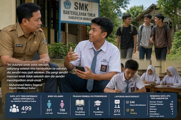 Kisah Rio, dari Anak Tidak Sekolah Menjadi Relawan Pendidikan di Mamasa