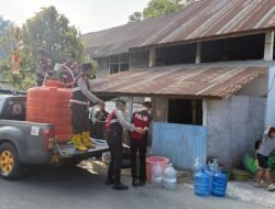 Warga Makale Kesulitan Air Bersih, Polres Tana Toraja Turun Tangan