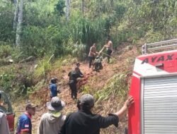 Karhutla di Tawalian Mamasa, TNI-Polri dan Damkar Turun Tangan