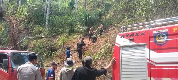 Karhutla di Tawalian Mamasa, TNI-Polri dan Damkar Turun Tangan