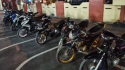 Polresta Mamuju Tindak Balap Liar, 11 Motor Diamankan