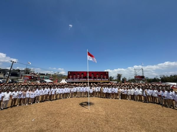 Gerindra Sulsel Jadi Titik Awal Kaderisasi Indonesia Timur, 500 Laskar Dikukuhkan