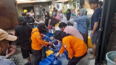 Update Pendistribusian Air di Makassar, BPBD Catat 157 Titik