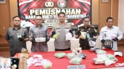 Polrestabes Makassar Musnahkan 10,8 Kg Sabu dan 10,317 Butir Ekstasi