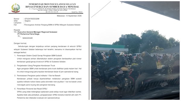 Mulai 13 September, Pengisian BBM Subsidi di Sulsel Pakai Sistem Ganjil-Genap
