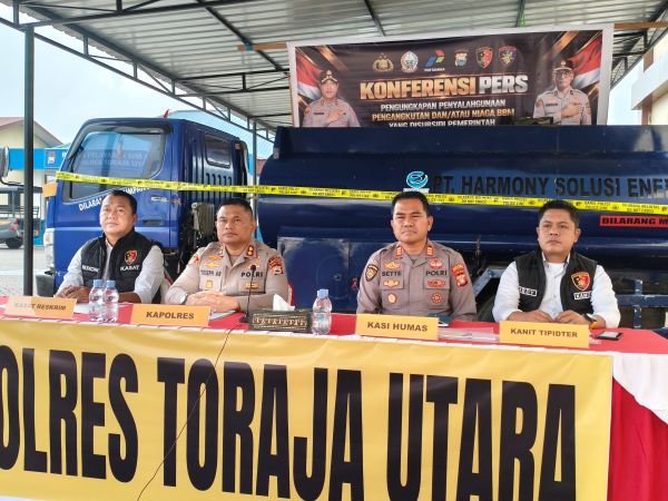 Polres Toraja Utara Ungkap Penyelewengan BBM Subsidi Modus Mobil Tangki