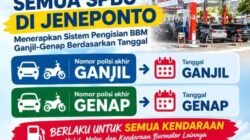 Antrean BBM Sistem Ganjil Genap Mulai Berlaku di Jeneponto Hari Ini