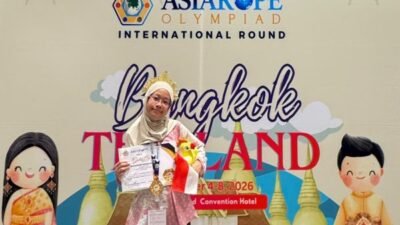 Siswi SD Athirah Baruga Sabet Emas Olimpiade Internasional di Bangkok