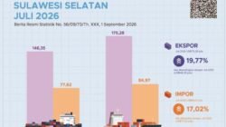 Ekspor dan Impor Sulsel Bergerak Berlawanan