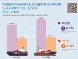 Ekspor dan Impor Sulsel Bergerak Berlawanan