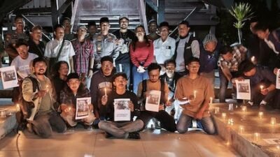5 Jurnalis Hilang saat Liput Erupsi Anak Krakatau, IJTI Sulselbar Gelar Doa Bersama