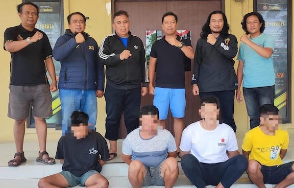 Empat Pria di Maros Ditangkap Usai Curi 3 Ekor Sapi, Dijual Rp24 Juta