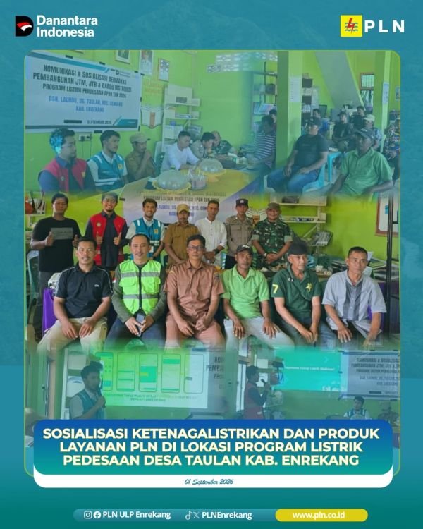 PLN ULP Enrekang Sosialisasikan Keselamatan Ketenagalistrikan dan Produk Layanan kepada Warga