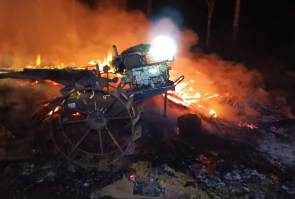 Gubuk Penyimpanan Gabah di Selayar Ludes Terbakar, Korban Rugi Puluhan Juta