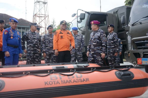 Lantamal VI Makassar Gelar Latihan Penanggulangan Bencana
