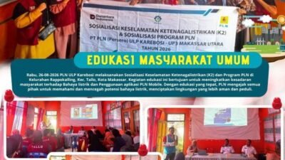 PLN ULP Karebosi Edukasi Warga Rappokalling Makassar tentang Keselamatan Ketenagalistrikan