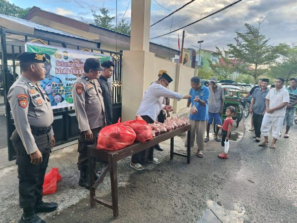 Polres Selayar Sembelih 26 Ekor Hewan Kurban pada Hari Raya Idhul Adha