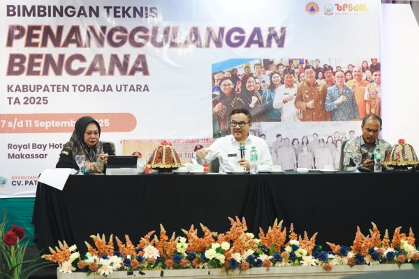 Jufri Rahman Tekankan Mitigasi dan Kolaborasi dalam Bimtek Penanggulangan Bencana Torut