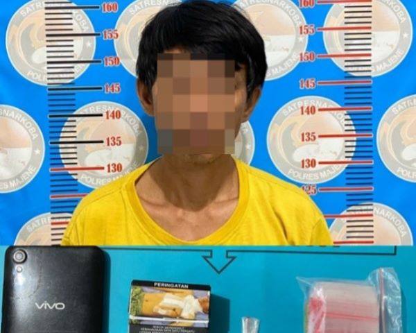 Satresnarkoba Polres Majene Tangkap Pengedar Sabu Asal Polman