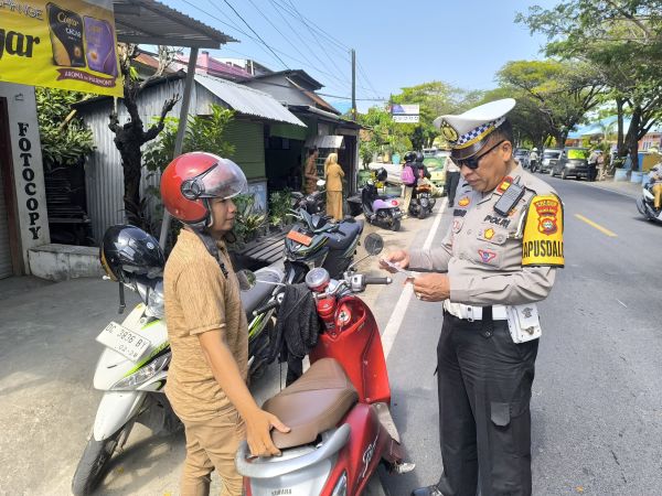 Operasi Patuh Marano 2025, Satlantas Polres Majene Tindak 34 Pelanggar