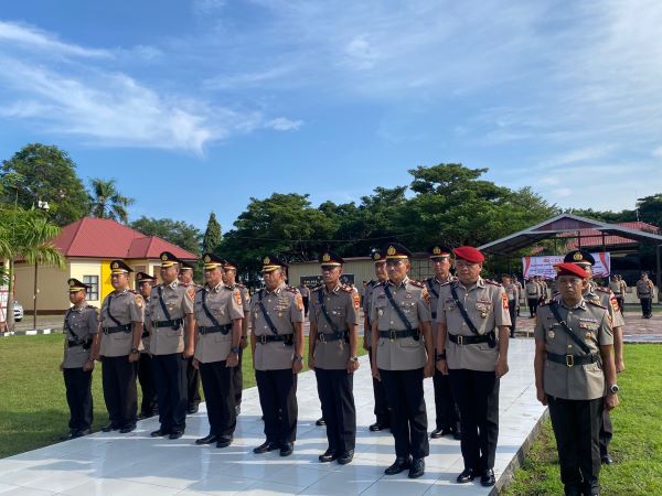 Kapolres Jeneponto Pimpin Sertijab Sejumlah Pejabat Utama Polres