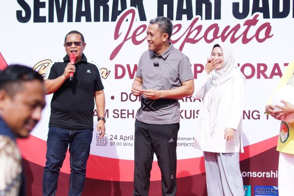 Hari Jadi ke-162 Jeneponto, Inspektorat Gelar Donor Darah dan Senam Sehat