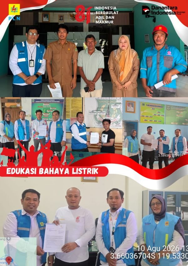 PLN ULP Pekkabata Sosialisasikan Keselamatan Pemasangan Umbul-Umbul di Dekat Jaringan Listrik
