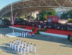 Paskibraka Makassar Tampilkan Formasi Benteng Rotterdam di HUT ke-81 RI