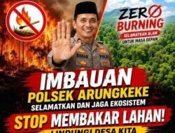 Cegah Karhutla, Kapolsek Arungkeke Tegaskan Larangan Membakar Lahan dan Ancam Sanksi Pidana