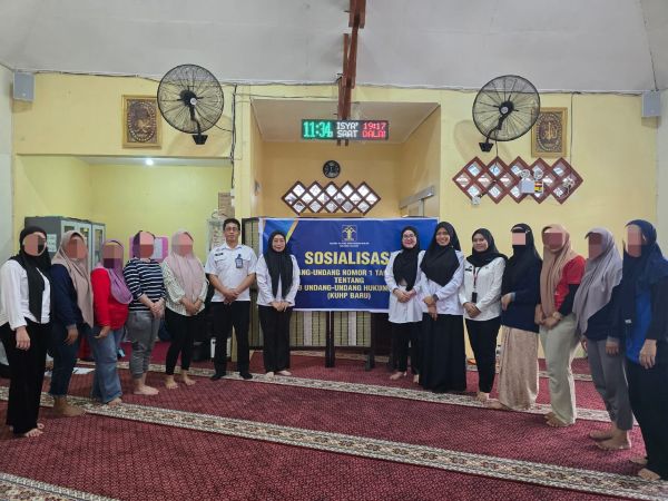 Perkuat Literasi Hukum WBP, Kemenkum Sulsel Kenalkan KUHP Baru di Lapas Perempuan Sungguminasa