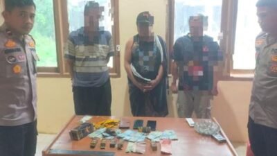 Satreskrim Polresta Mamuju Tetapkan Tiga Tersangka Kasus Judi Kiu-Kiu di Tommo