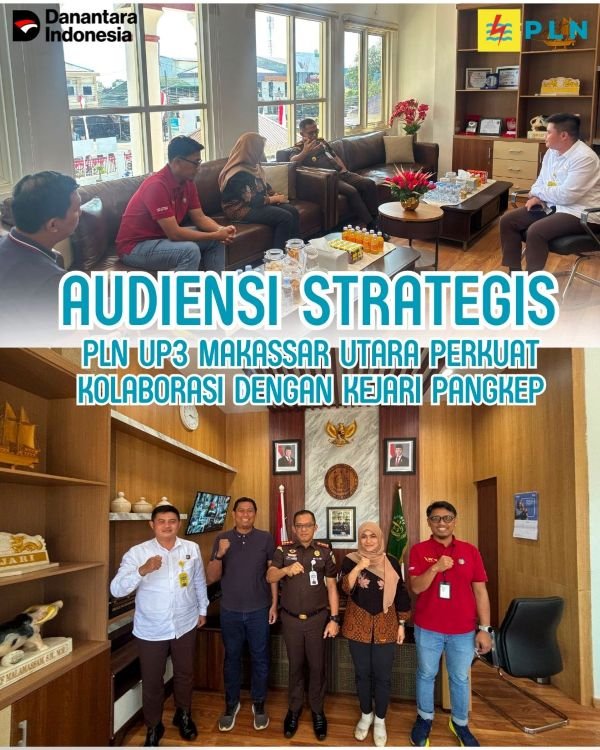 Audiensi Strategis: PLN UP3 Makassar Utara Perkuat Kolaborasi dengan Kejari Pangkep