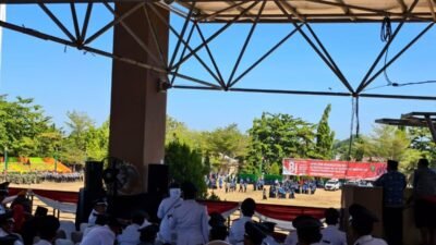 PLN ULP Takalar Sukses Kawal Pengibaran dan Penurunan Merah Putih