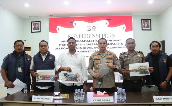 Polisi Ungkap Tiga Lokasi Tambang Ilegal di Kalumpang Mamuju, Sita Alat Berat dan Belasan Mesin