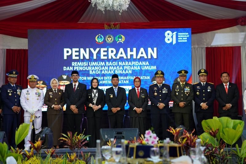 Kanwil Ditjenpas Sulsel Beri Remisi, 91 Orang Langsung Bebas