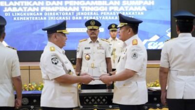 Estafet Kepemimpinan Berganti, Hernowo Sugiastanto Resmi Jabat Kakanwil Ditjenpas Sulsel
